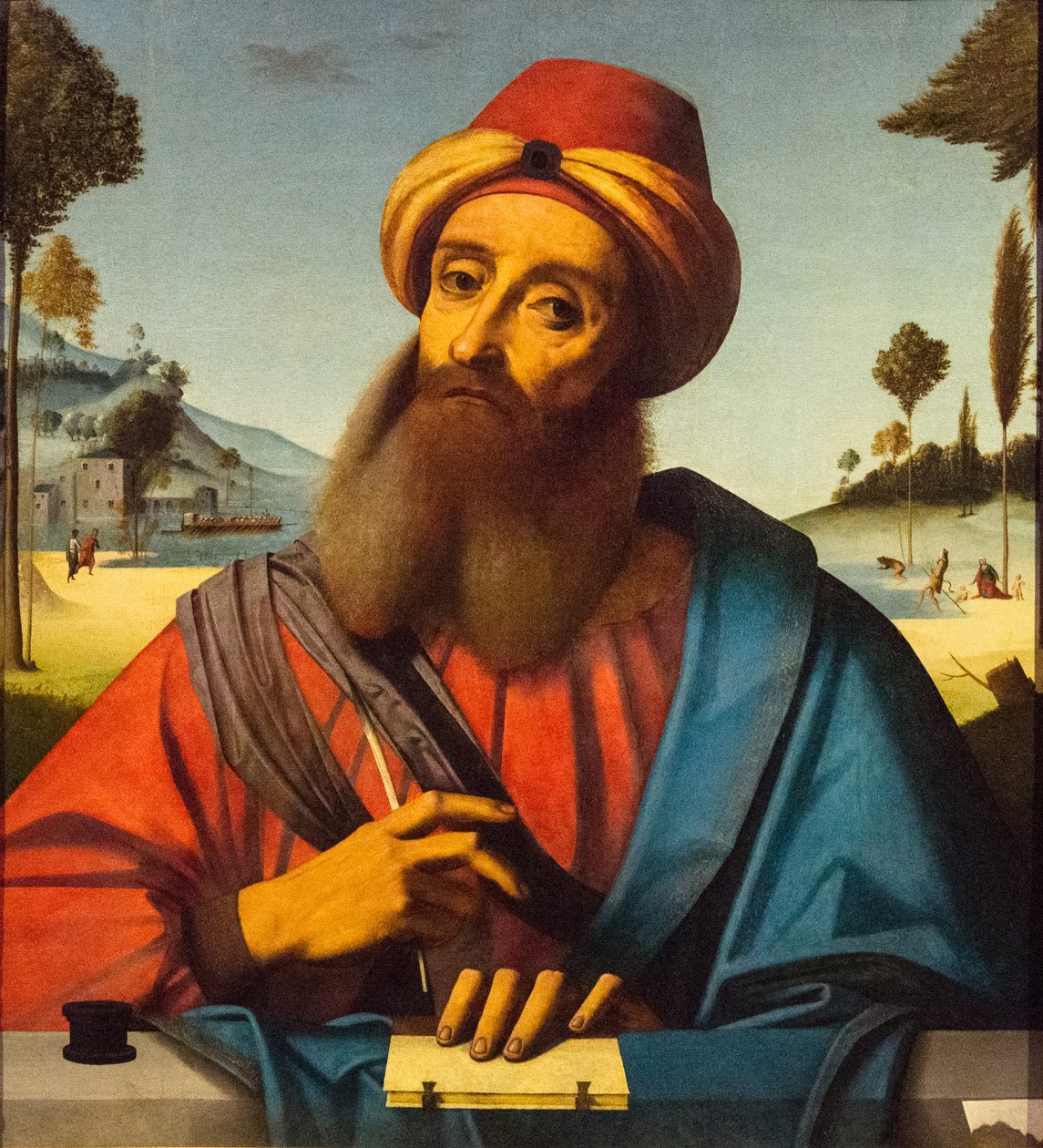 Portrett av Ovid, ca. 1505-1510. av Ortolano