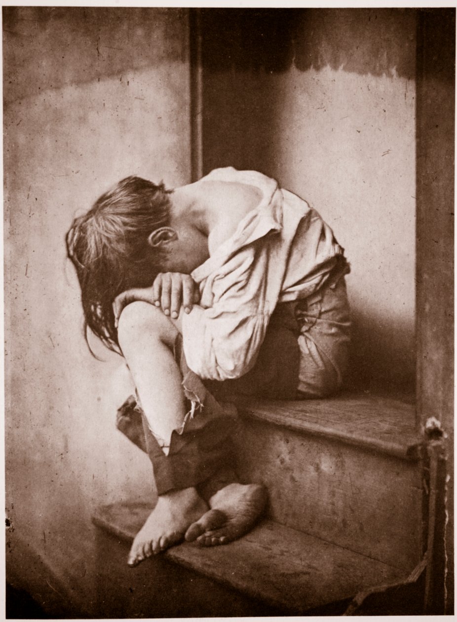 En natt ute, hjemløs, ca. 1857 (fotogravyr) av Oscar Gustav Rejlander