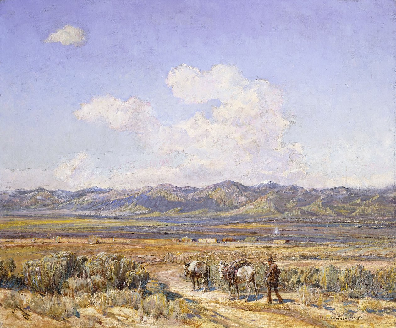 Five Miles til Taos av Oscar Edward Berninghaus