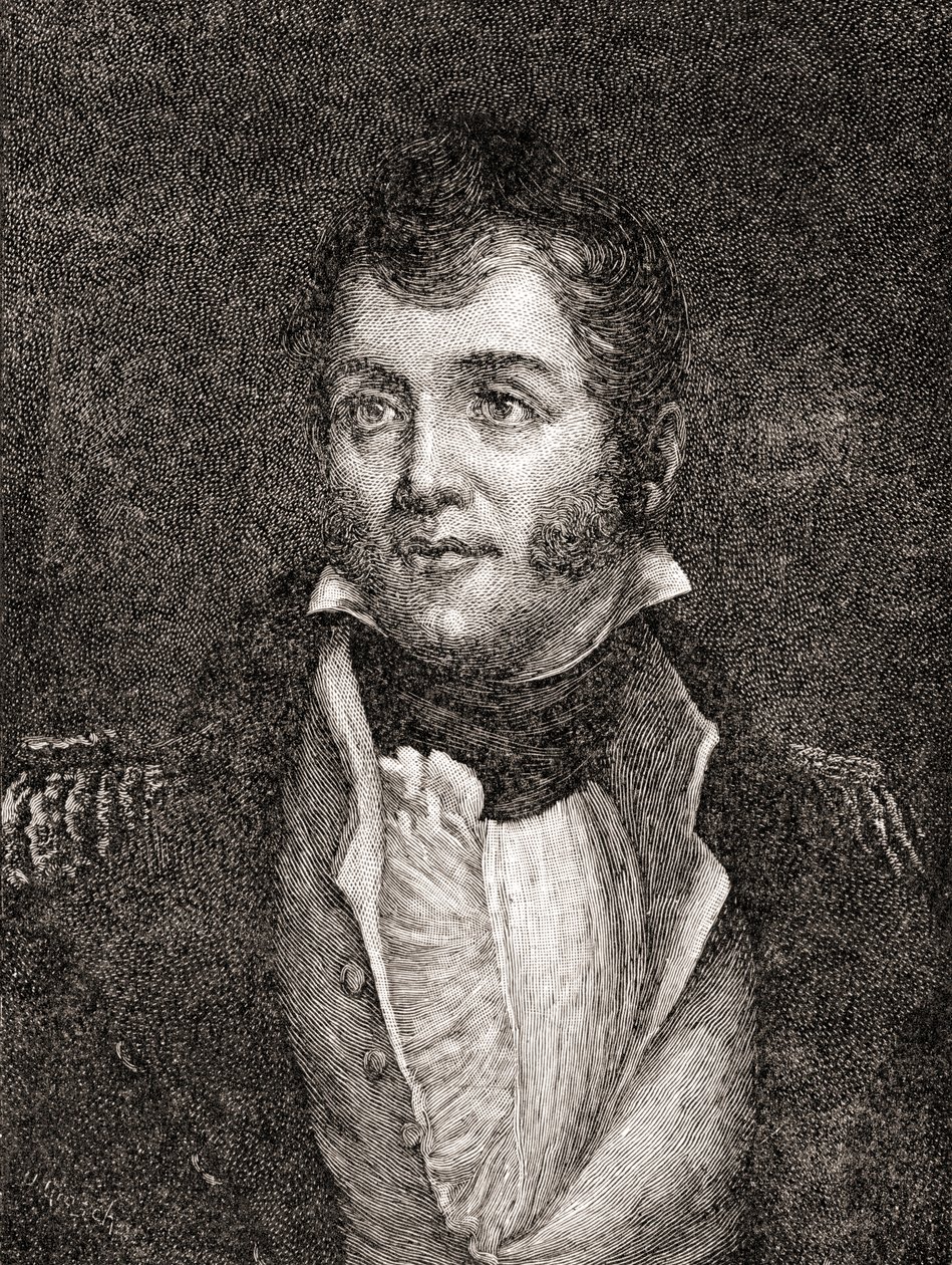 United States Navy Commodore Oliver Hazard Perry, fra The History of Our Country, utgitt 1905 (tregravering) av Oscar Edward Grosch