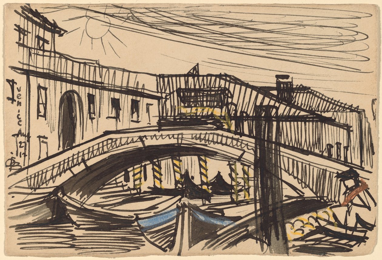 Venezia, båter av Oscar F. Bluemner
