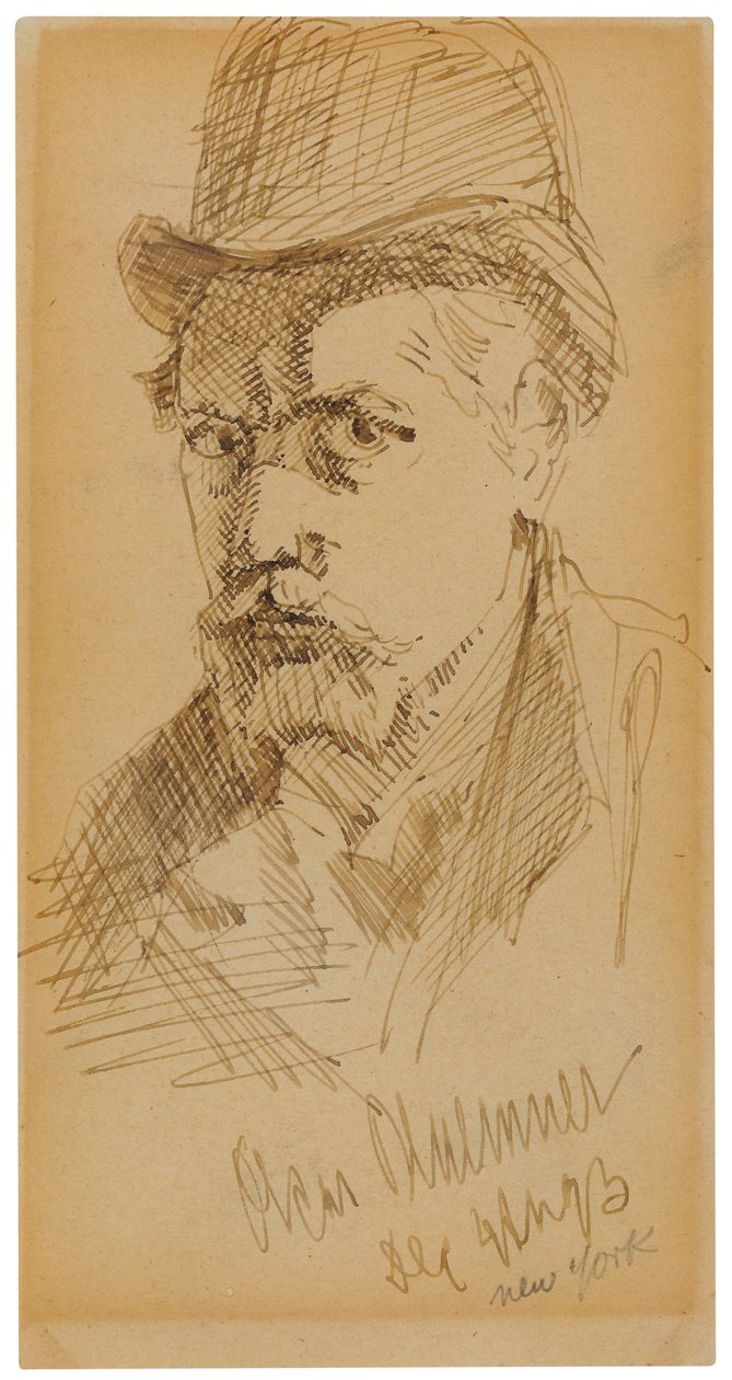 Selvportrett av Oscar Florianus Bluemner
