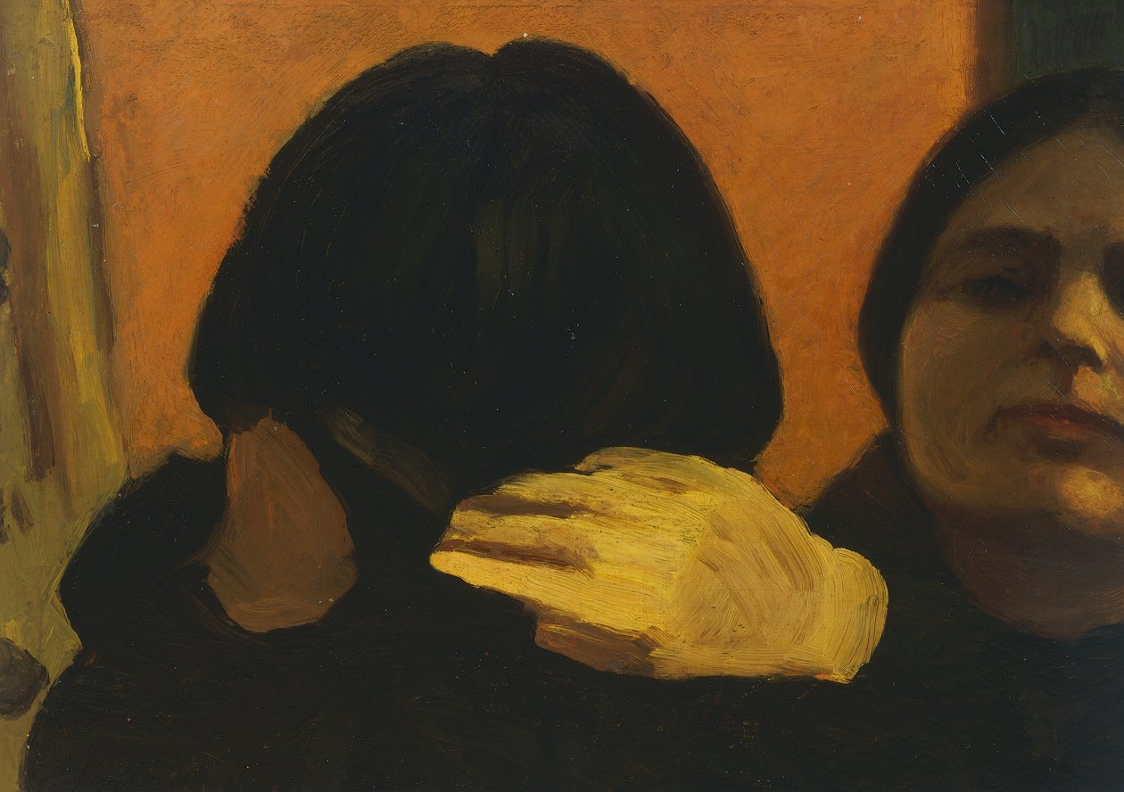 Isa i speilet (The Artist's Wife) av Oscar Ghiglia