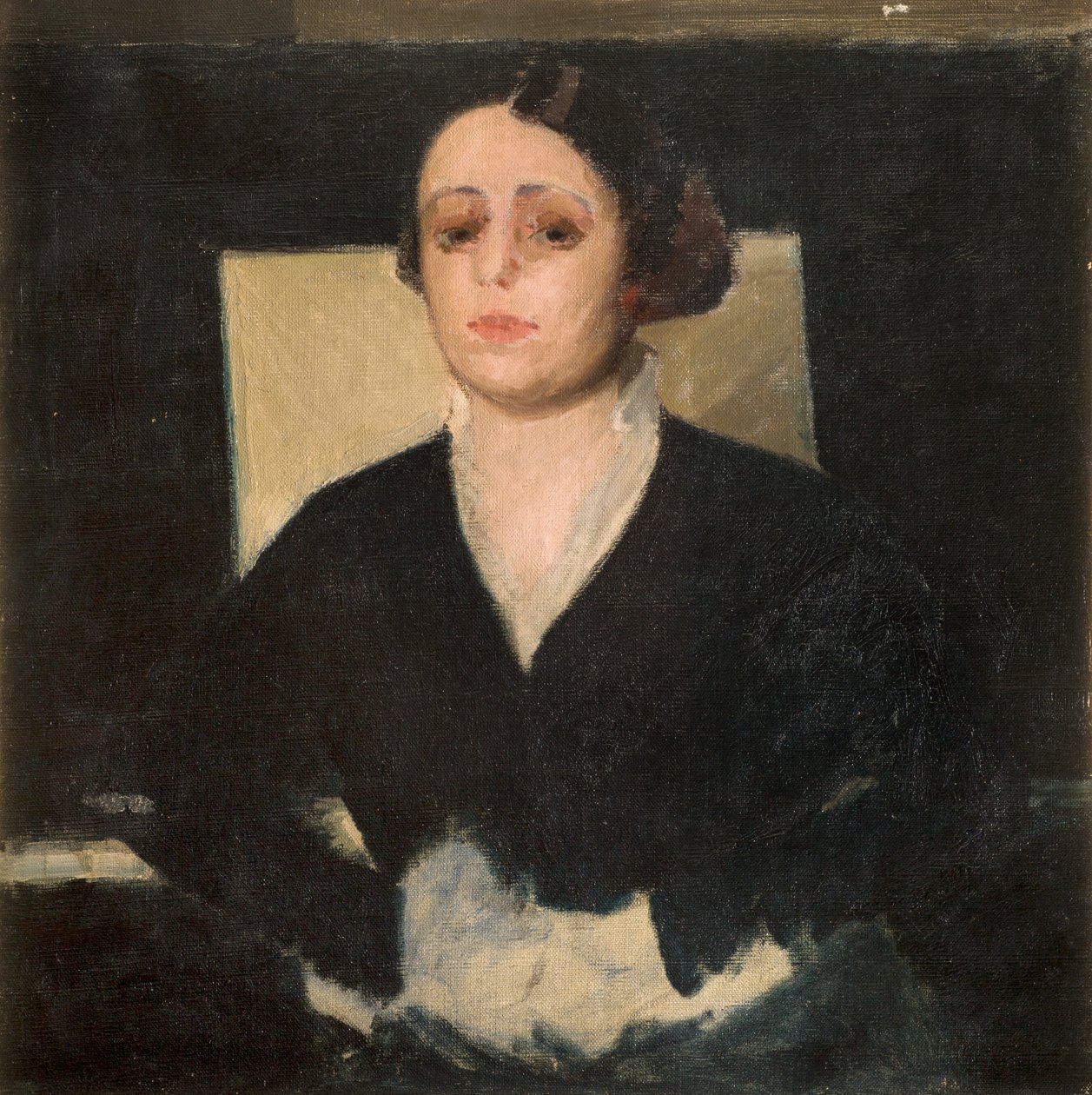 Portrett av Elvira Giannelli av Oscar Ghiglia