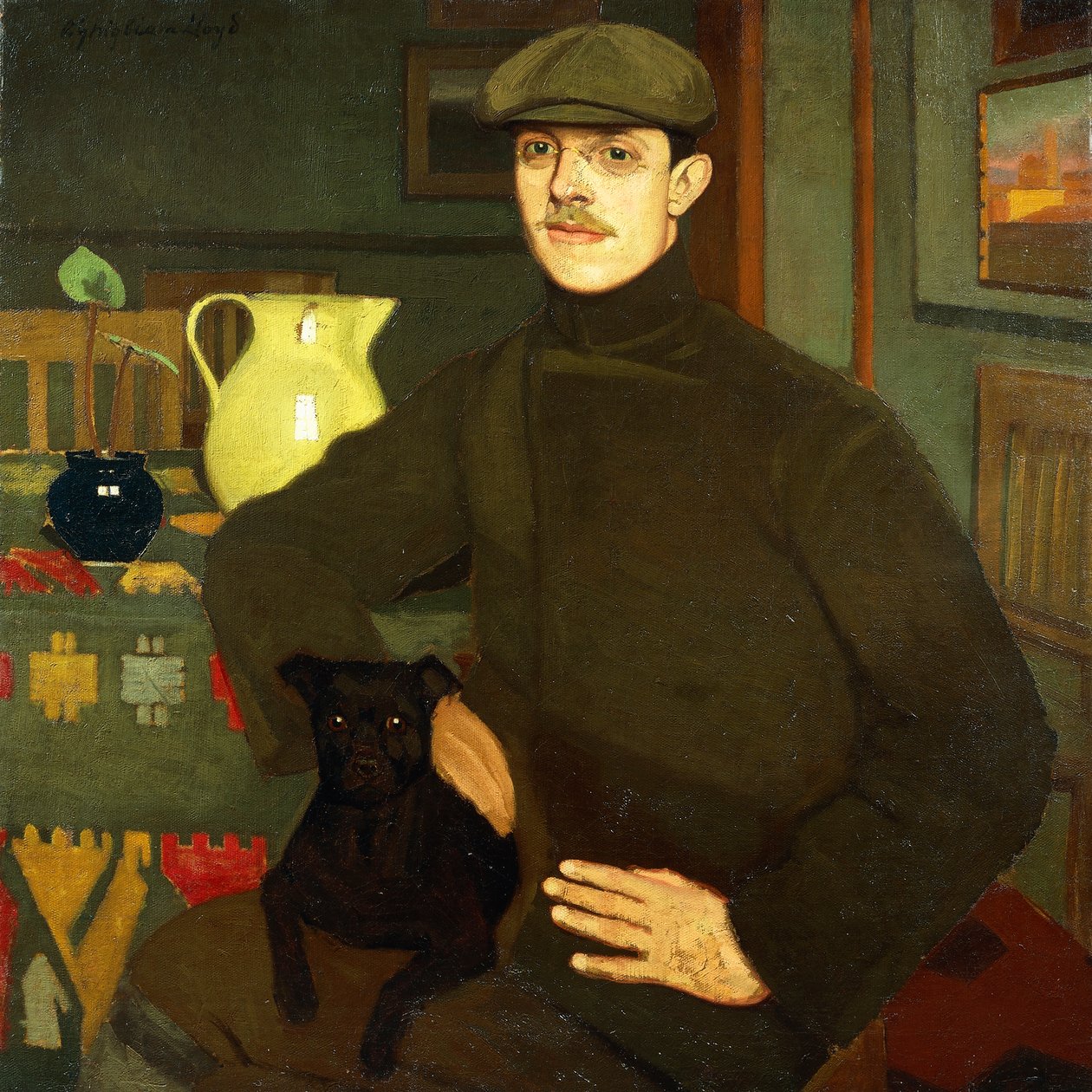 Portrett av Llewelyn Lloyd av Oscar Ghiglia