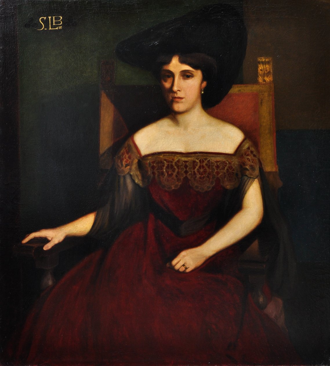 Portrett av Silvia Levi Bondi av Oscar Ghiglia
