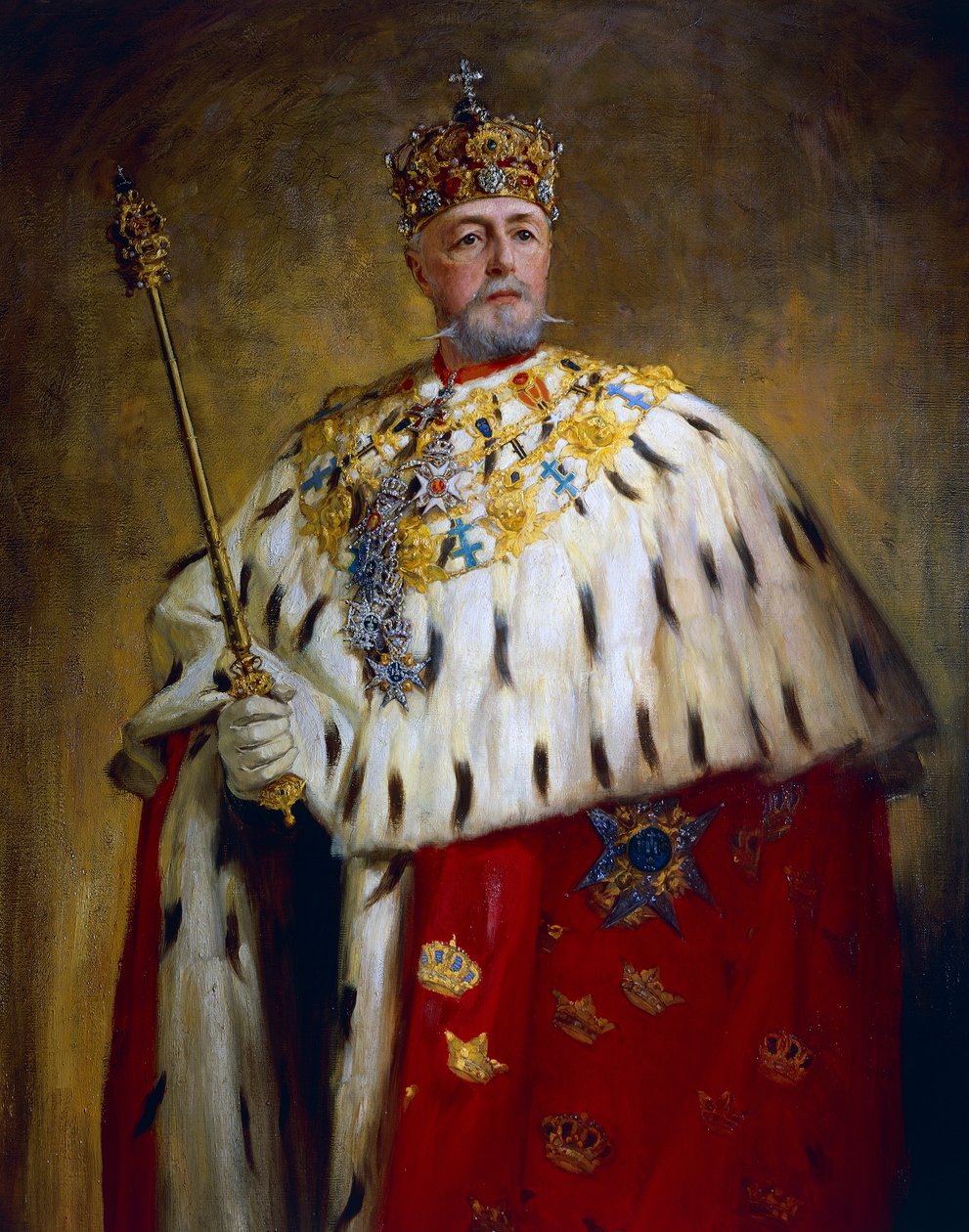 Portrett av Oscar II (olje på lerret) av Oscar Gustaf Bjorck