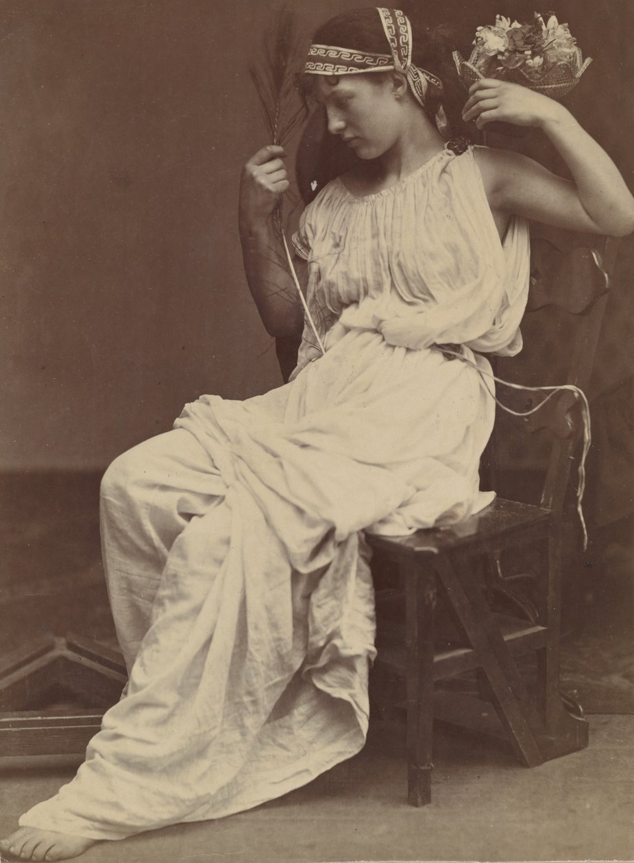 Flora Contemplating Vanity, 1860. av Oscar Gustav Rejlander