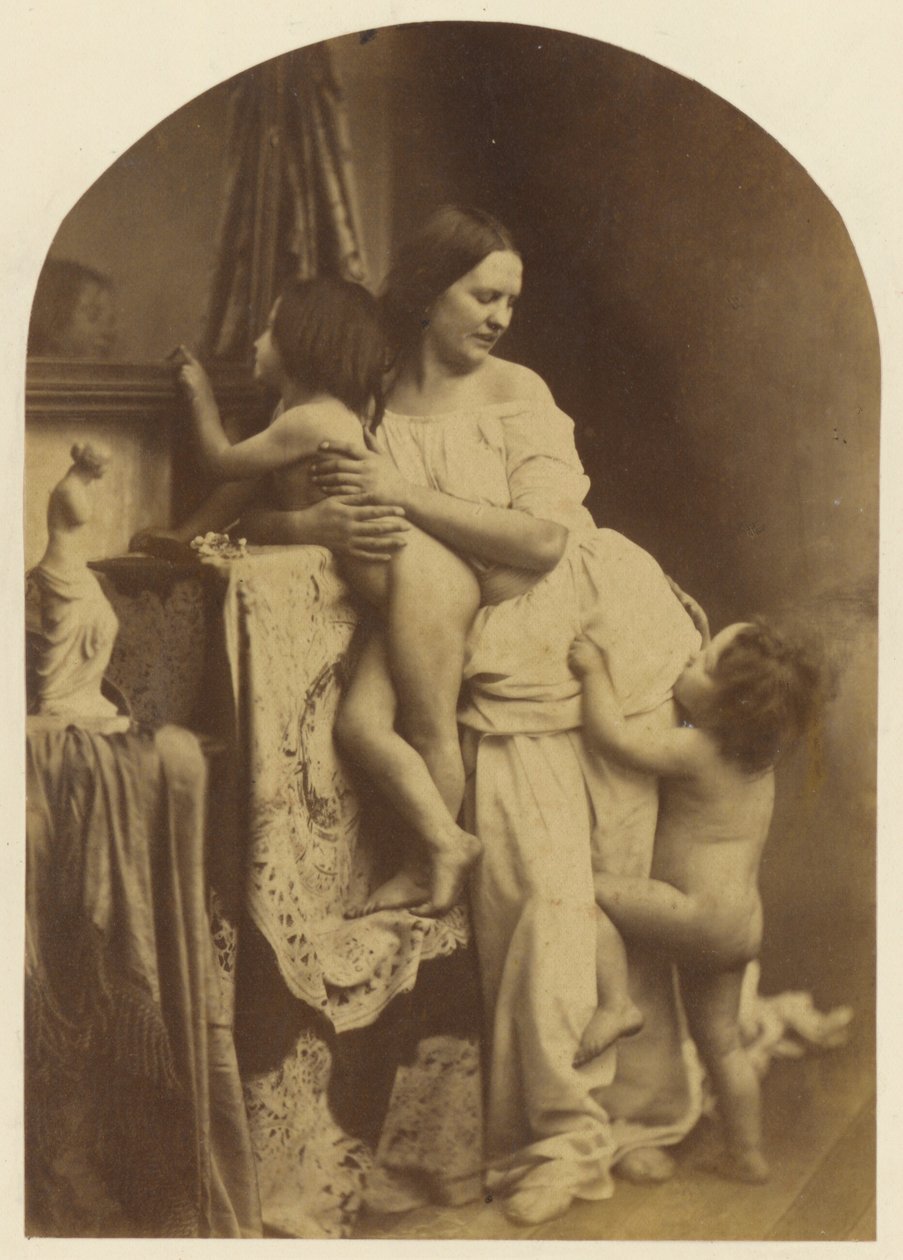 Madonna og barnet med døperen Johannes av Oscar Gustave Rejlander