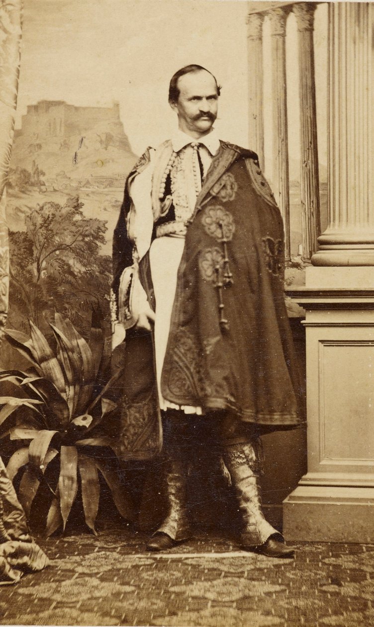 Portrett av Otto I, konge av Hellas, ca 1863. av Oscar Kramer