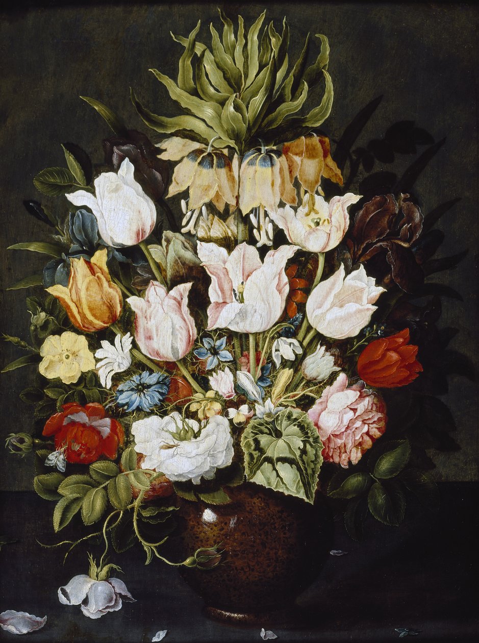 En vase med blomster, ca. 1616 av Osias the Elder Beert