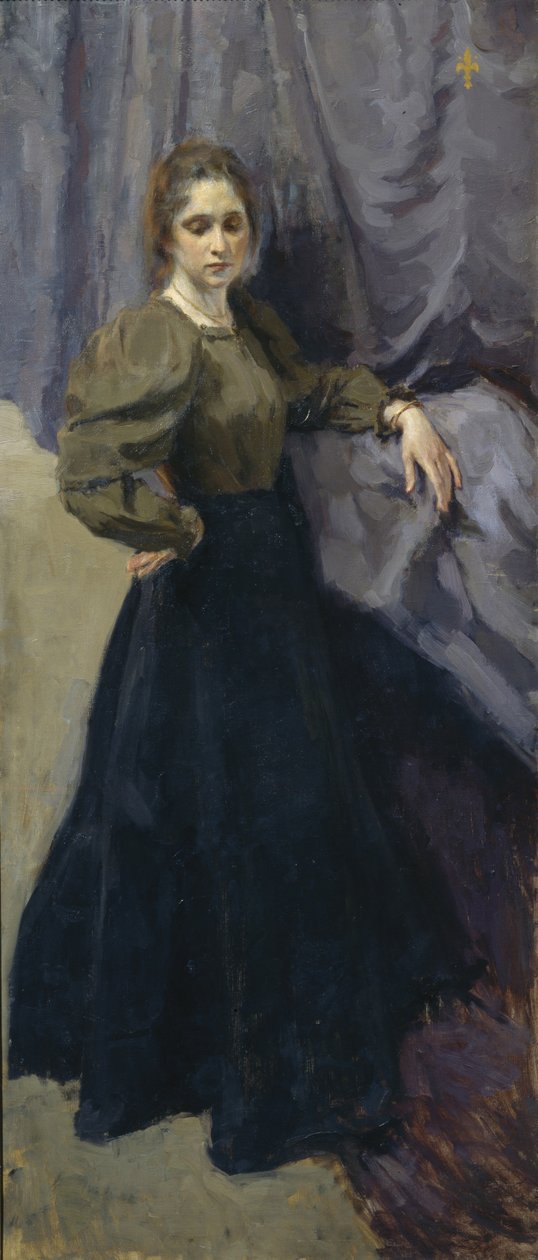 Portrett av maleren Elizaveta Martynova 1868-1905, 1896 av Osip Emmanuilovich Braz