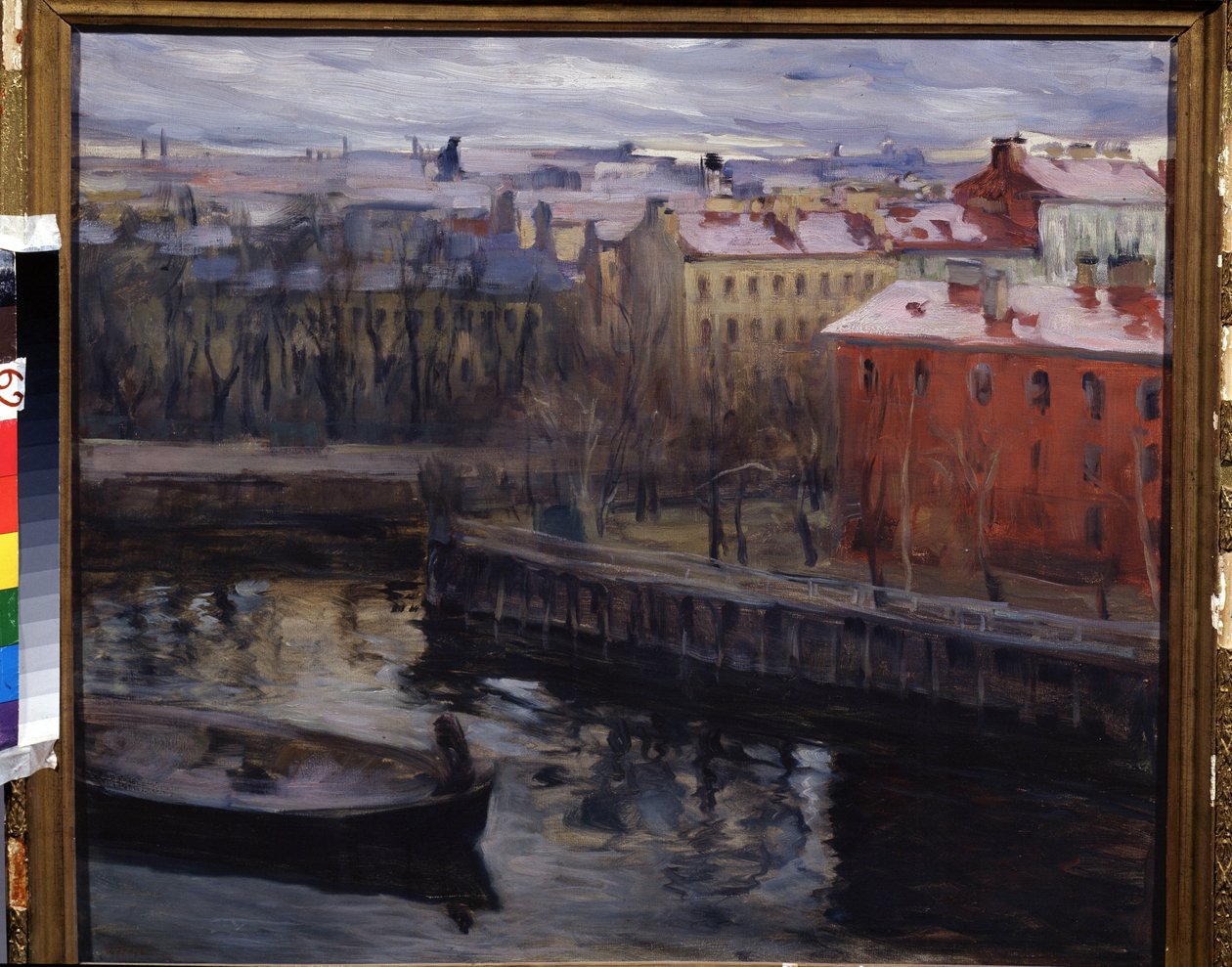 ""Utsikt over Leningrad"" Nåværende St. Petersburg. Maleri av Osip Emmanuilovich Braz (1872-1936) Regionalt kunstmuseum, Kaluga av Osip Emmanuilovich Braz