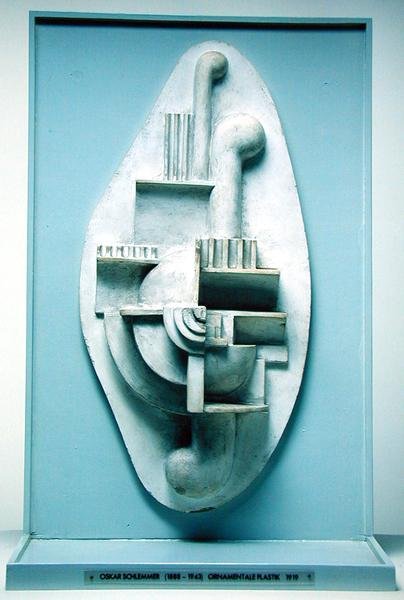 Relieff, 1919 (tre) av Oskar Schlemmer