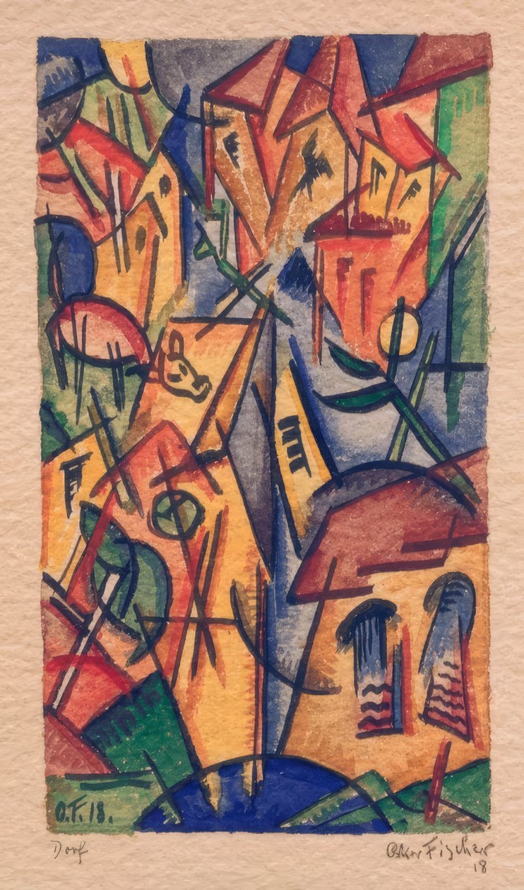 Landsby av Oskar Fischer