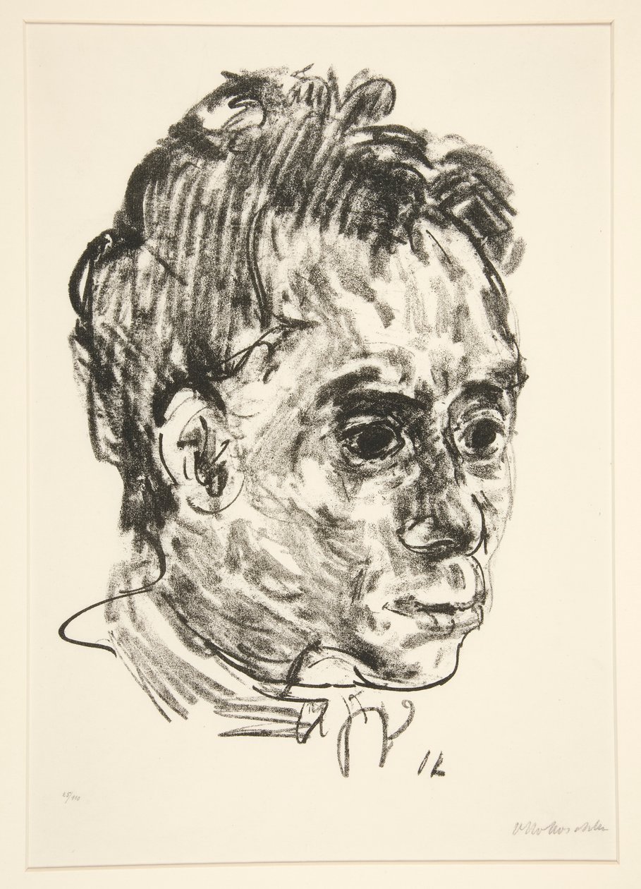 Portrett av Walter Hasenclever av Oskar Kokoschka