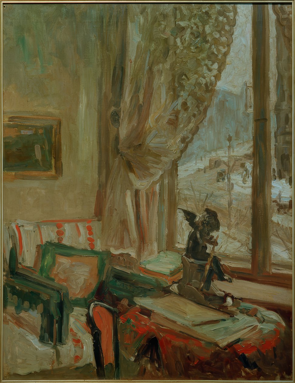Utsikt over Romanisches Haus, Berlin av Oskar Moll