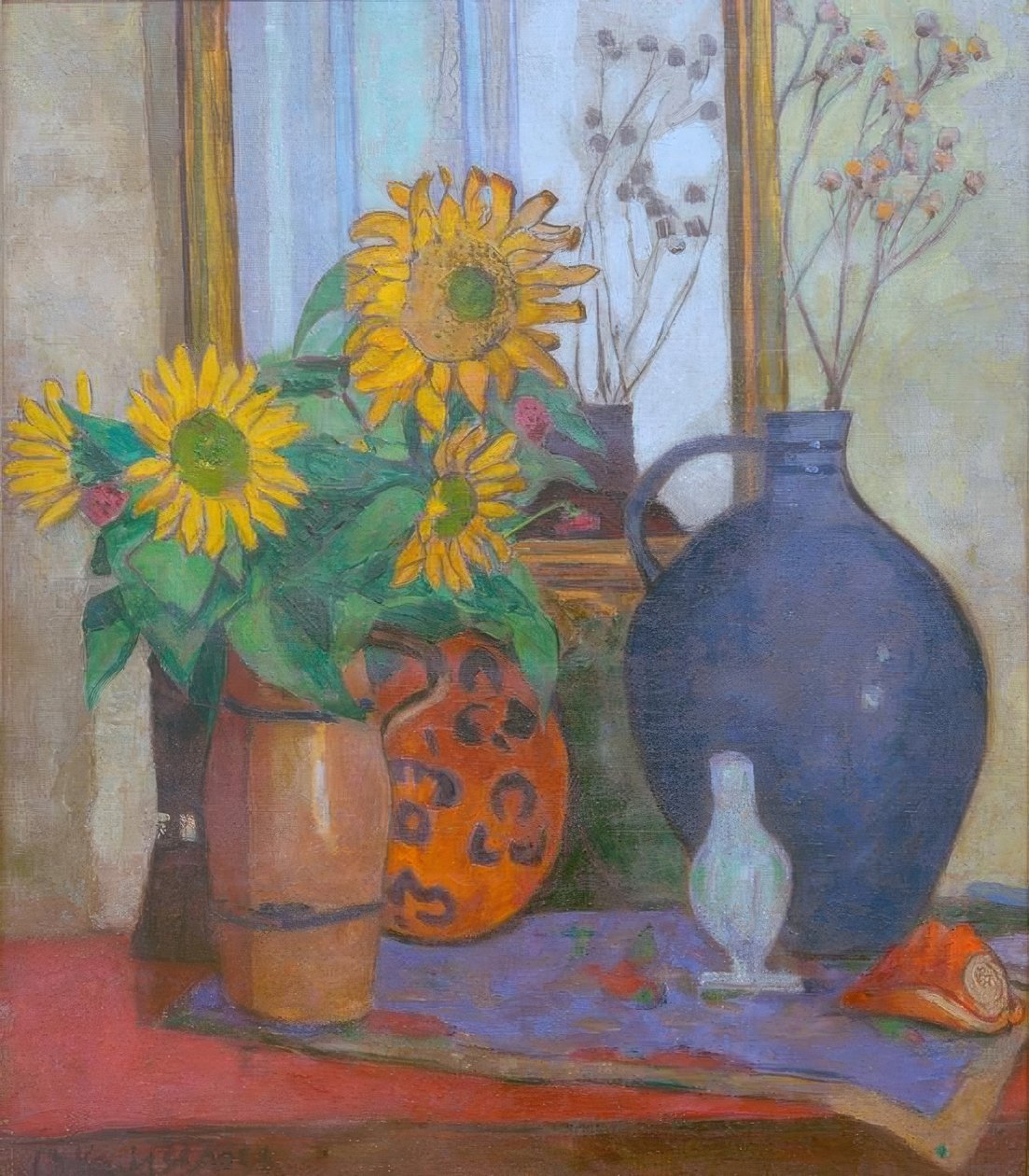 Solsikke med Matisse bolle av Oskar Moll