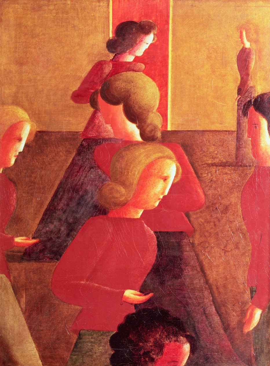 Konfrontasjon i verdensrommet av Oskar Schlemmer