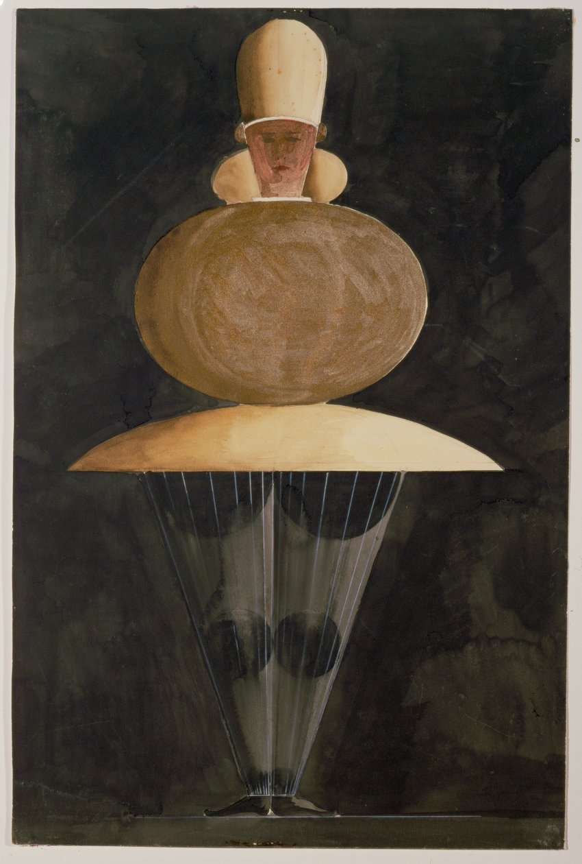 Den triadiske balletten (skisse) av Oskar Schlemmer