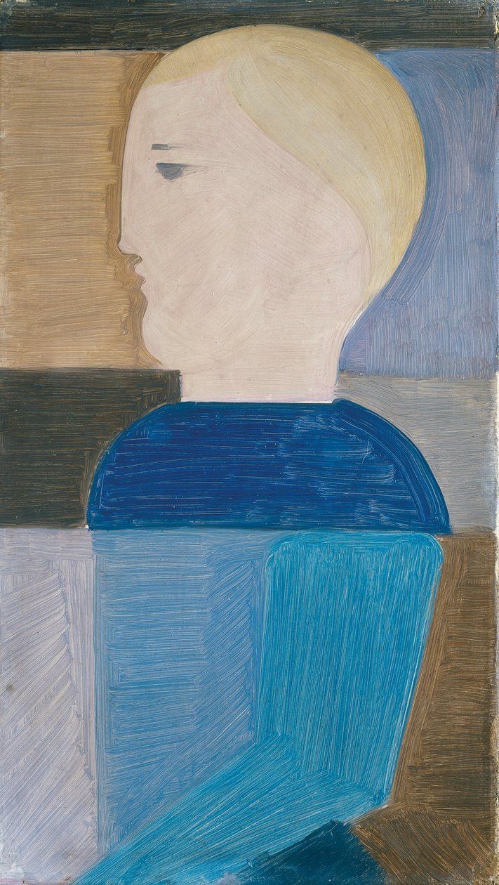 Halbfigur nach links gewandt av Oskar Schlemmer