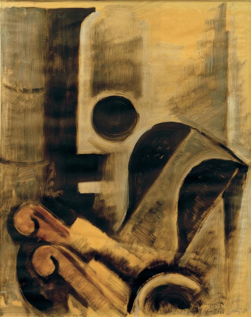 Ovn og lenestol III av Oskar Schlemmer