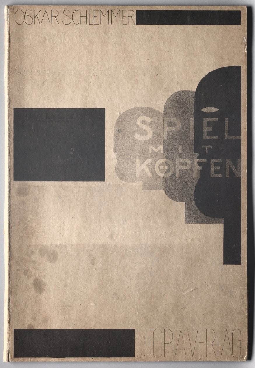 Lek med hodene av Oskar Schlemmer