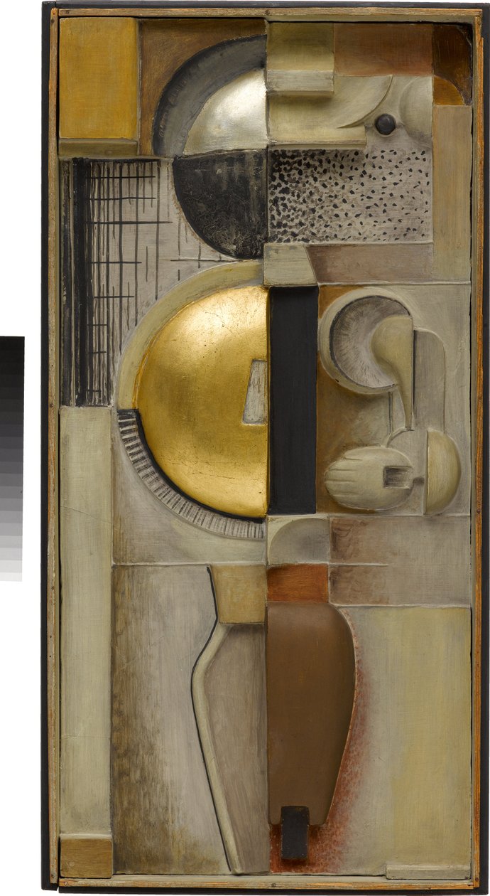 Relief JG in Bronze av Oskar Schlemmer