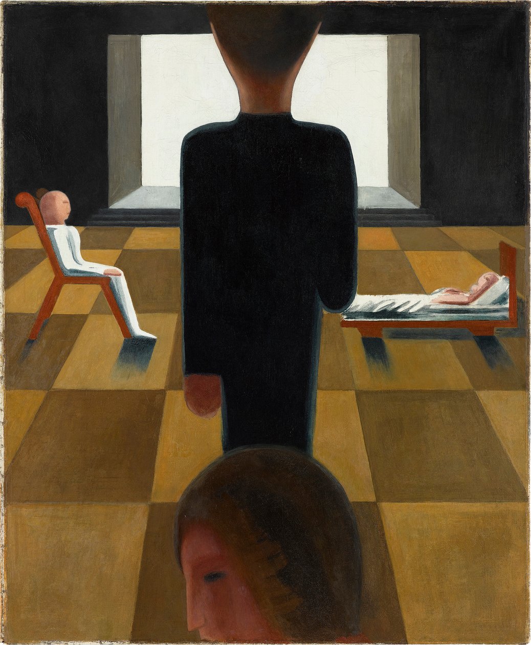 Hvilerom, 1925. av Oskar Schlemmer