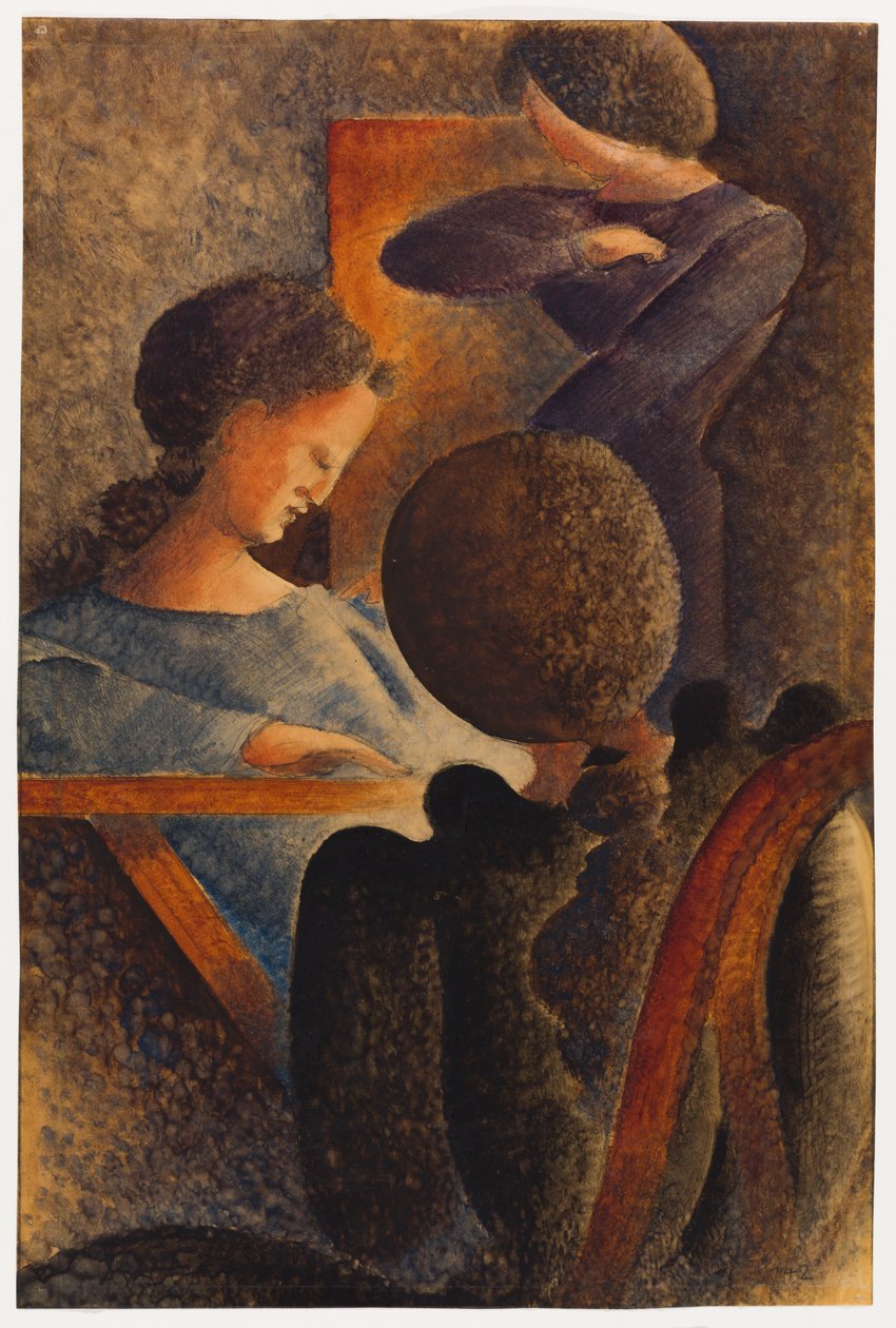 Sittende gruppe av Oskar Schlemmer