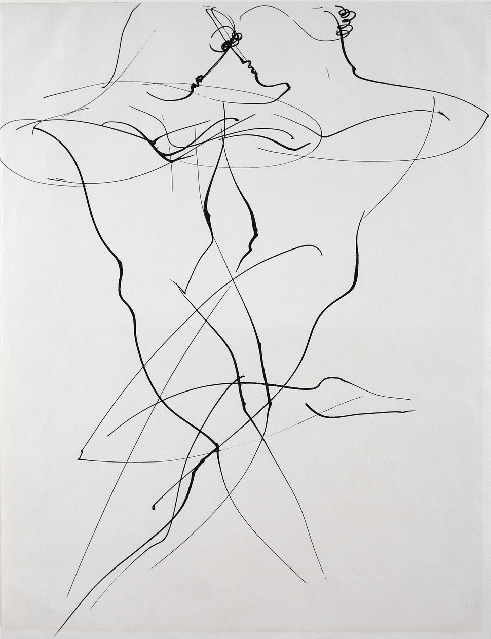 To figurer i motsatt bevegelse, dans av Oskar Schlemmer