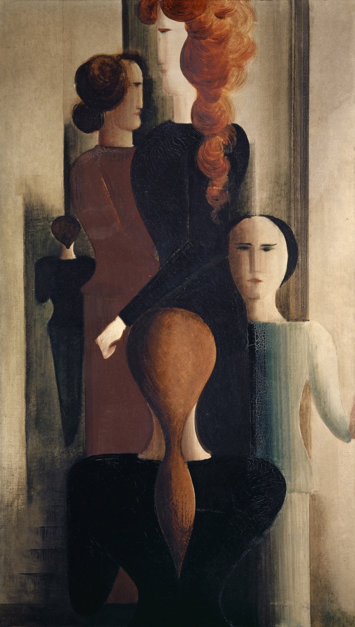Kvinner på trappen av Oskar Schlemmer