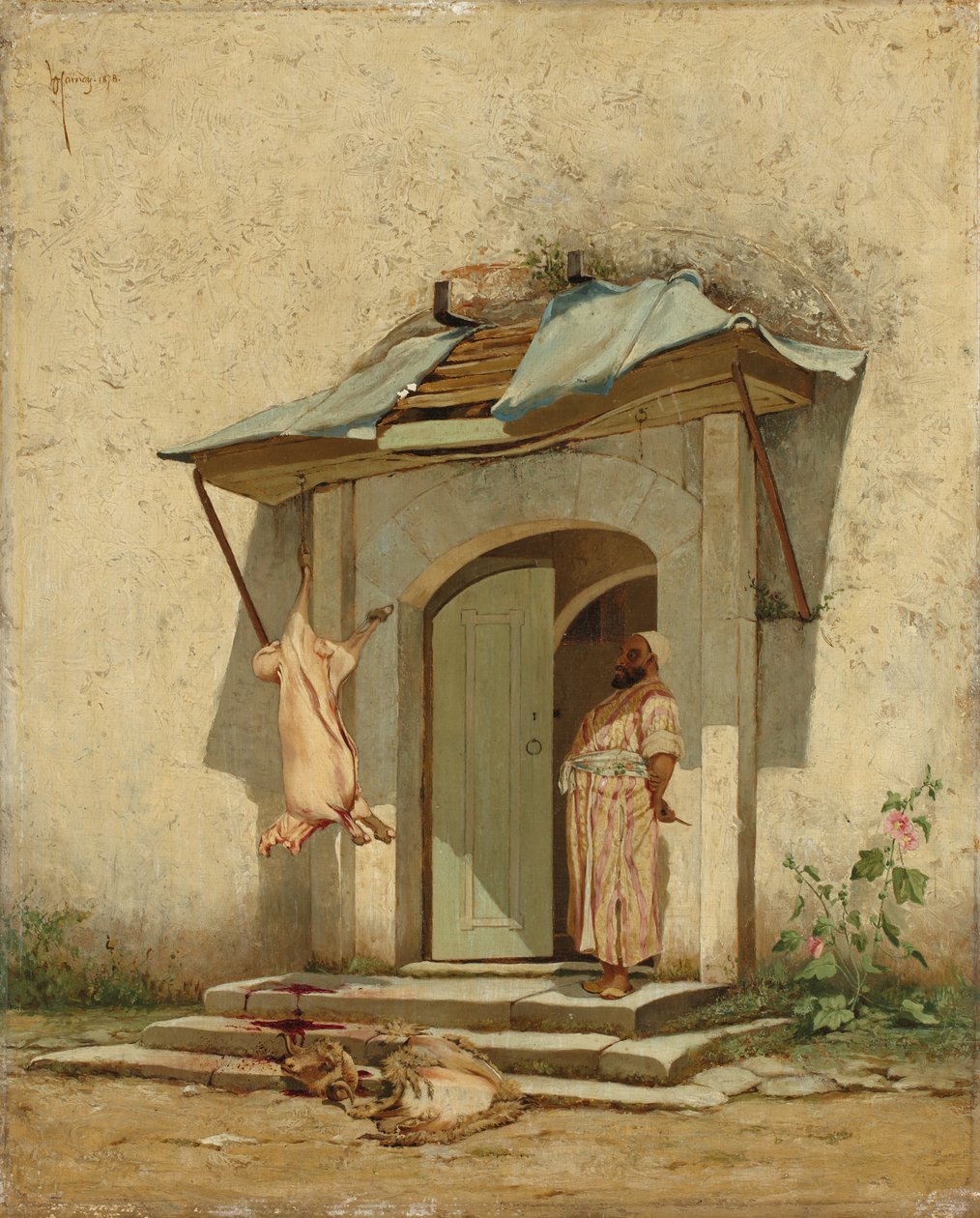 En osmansk slakter, 1878 av Osman Hamdi Bey