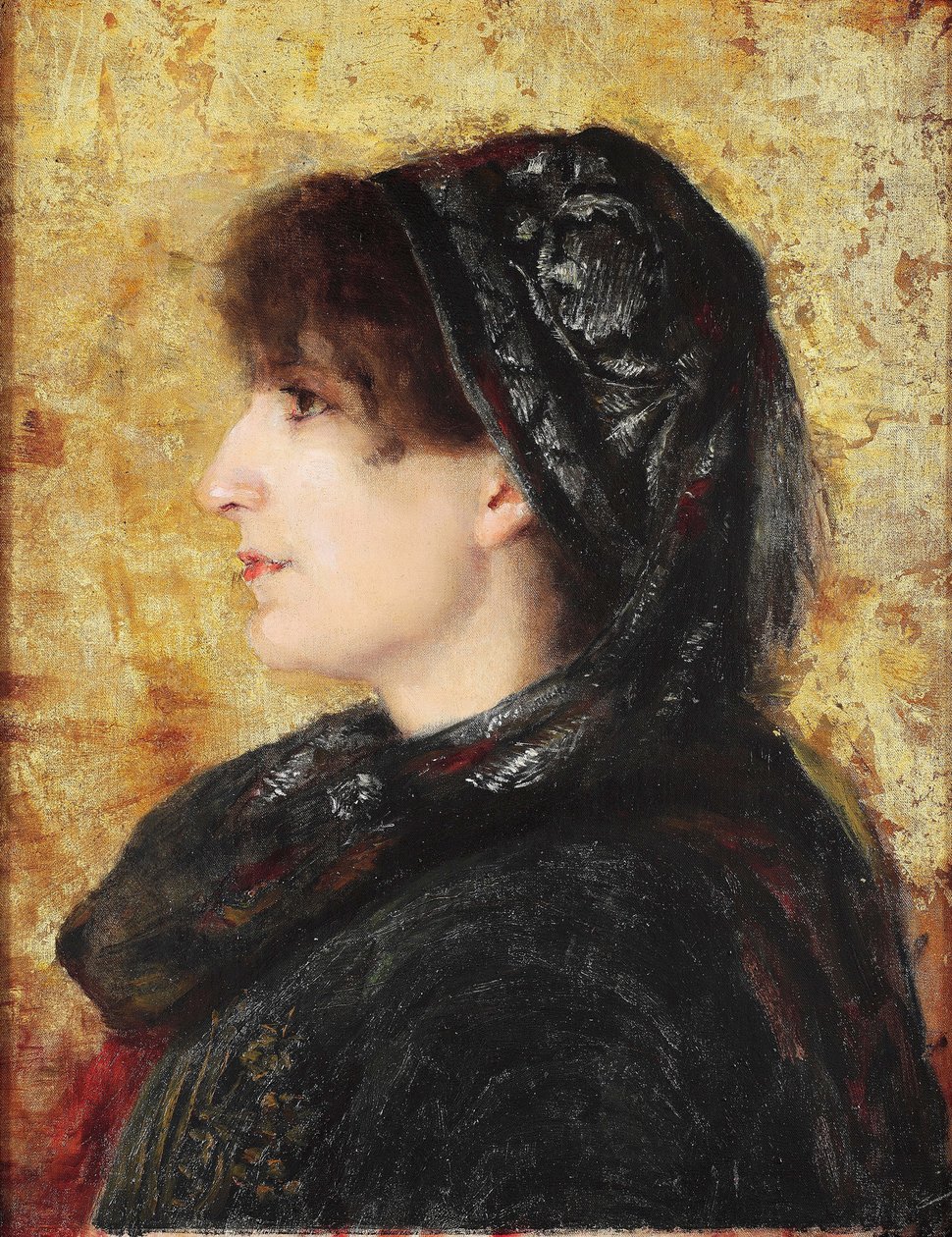 Portrett av Naile Hanim av Osman Hamdi Bey
