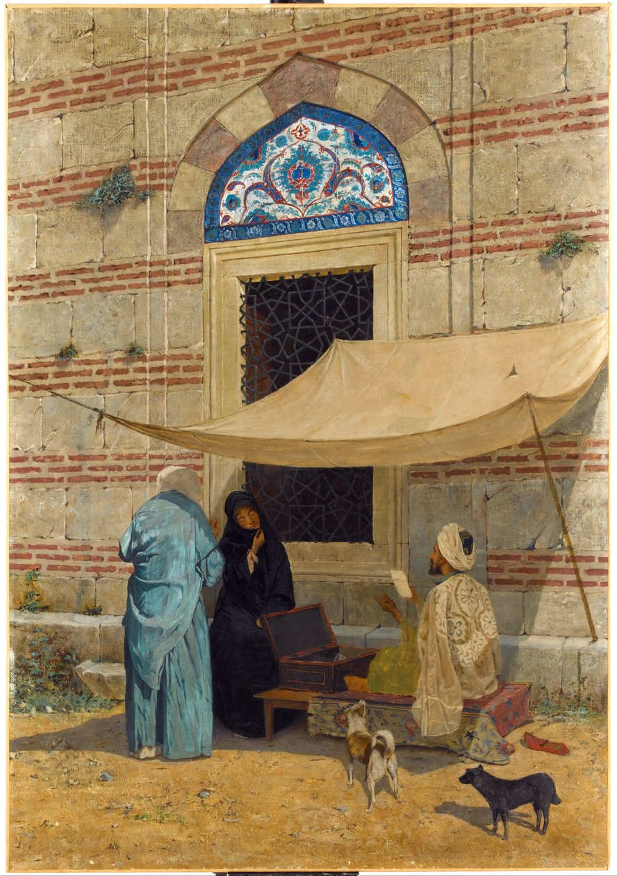 Offentlig skribent - Maleri av Osman Hamdi Bey (1842-1910) - 1910 - Olje på lerret - 110x77 - Sakip Sabanci-museet, Istanbul av Osman Hamdi Bey