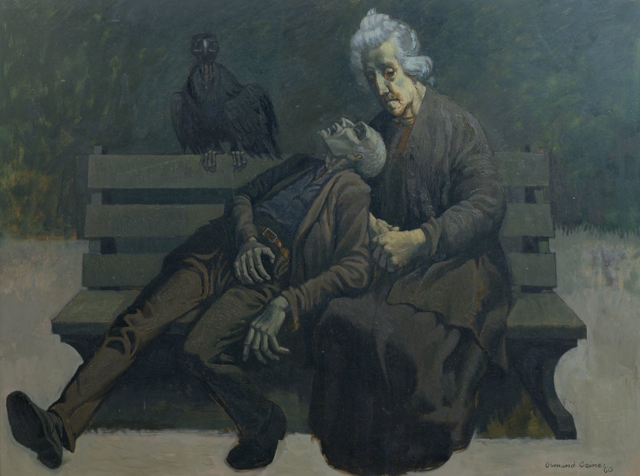 En benk i Paris, 1960 av Osmund Caine
