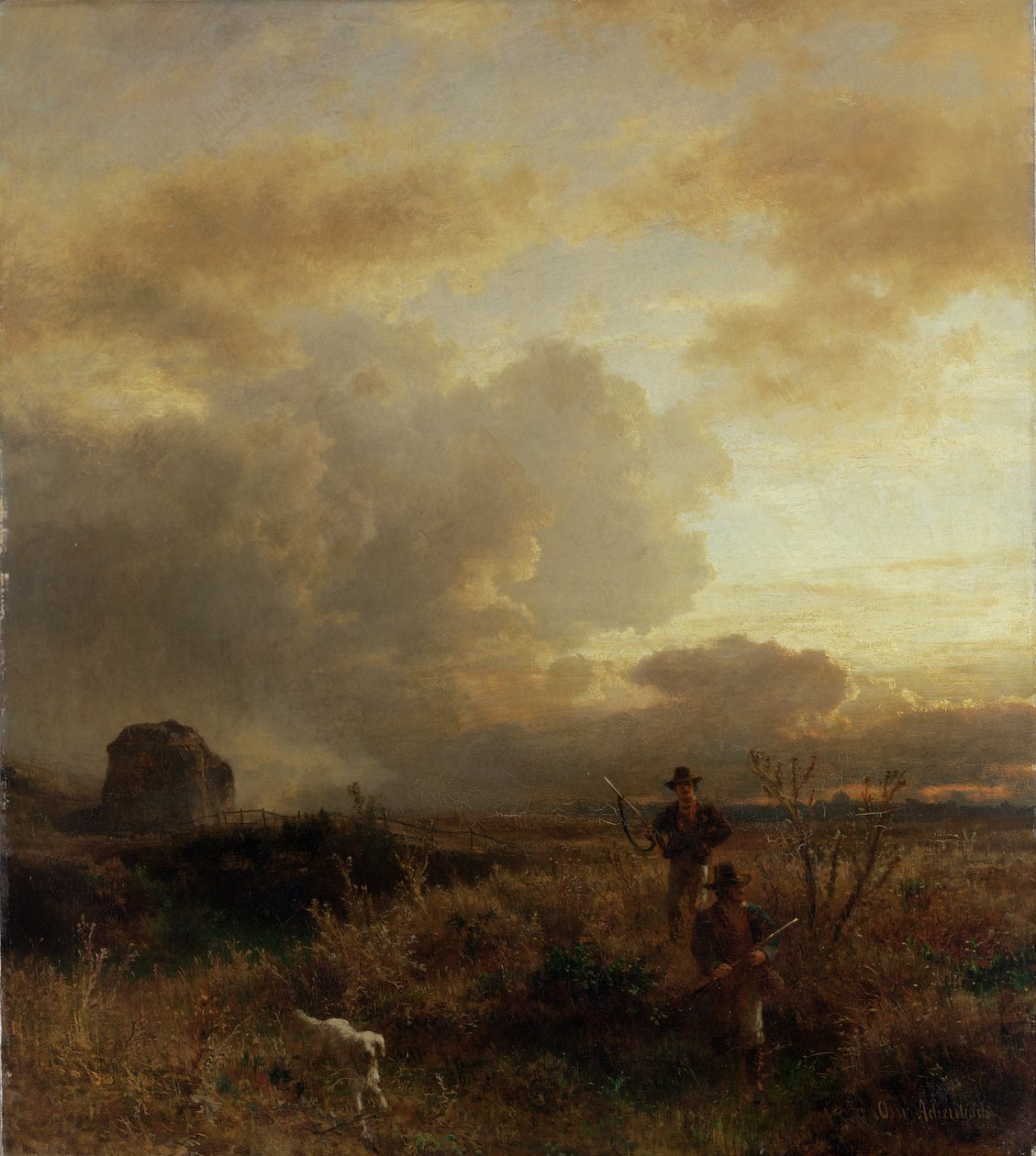 Klarer tordenvær på landsbygda, 1857 av Oswald Achenbach