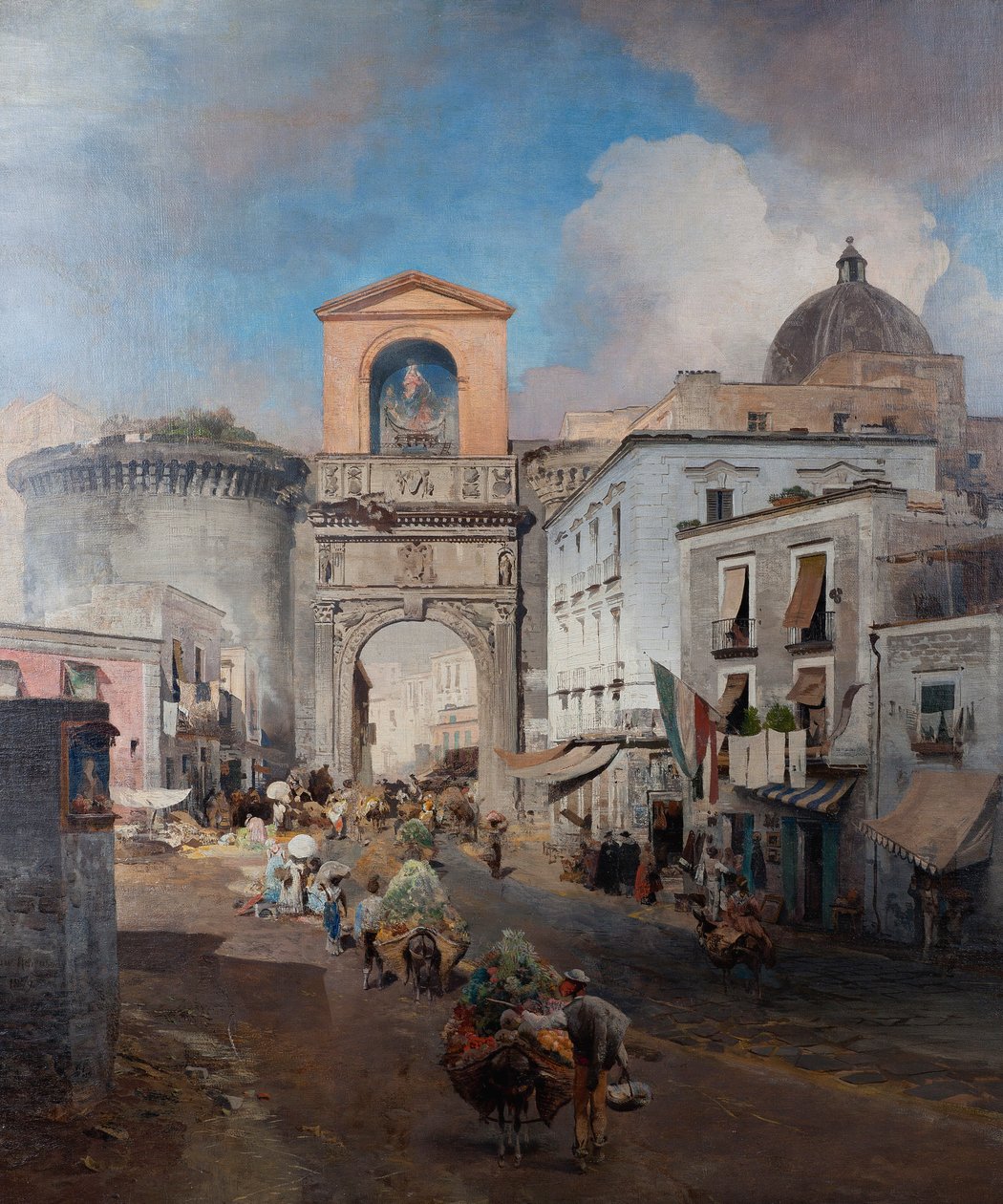 Turen til markedet av Oswald Achenbach