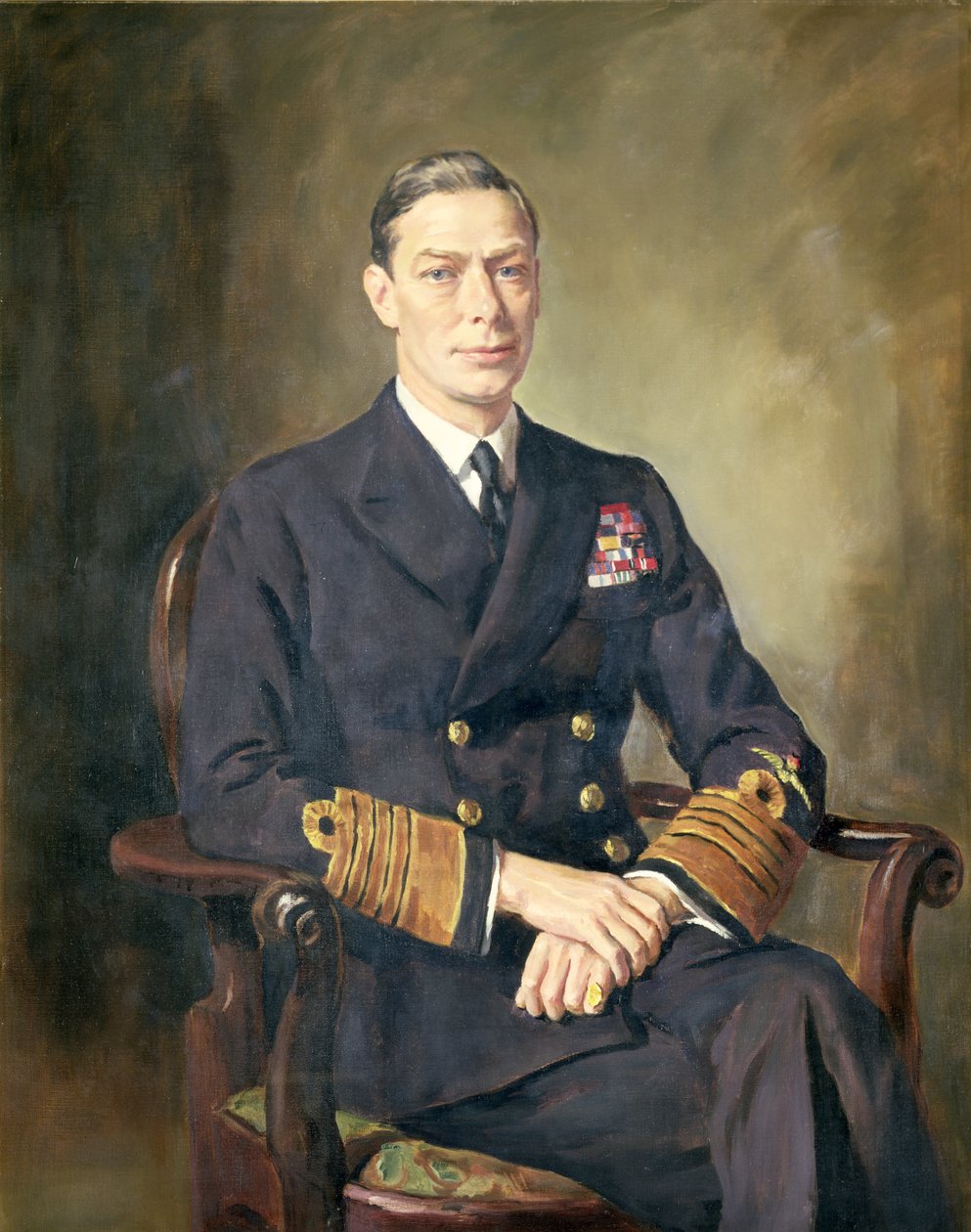King George VI av Oswald Hornby Joseph Birley