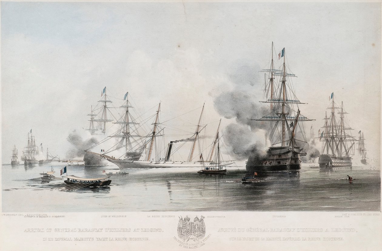 Ankomst av general Baraguay DHilliers til Grengam, 1854 av Oswald Walters Brierly