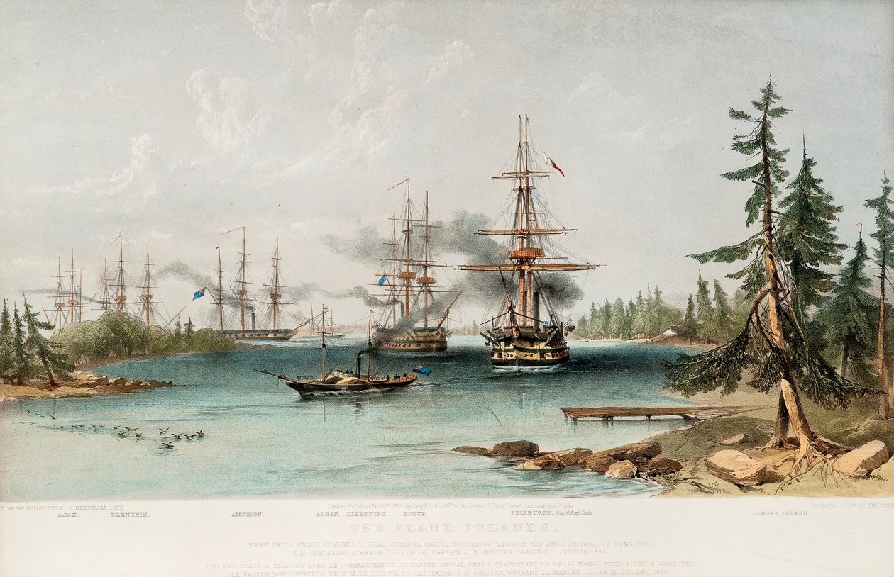 Ålandsøyene 22. juli 1854, 1855 av Oswald Walters Brierly