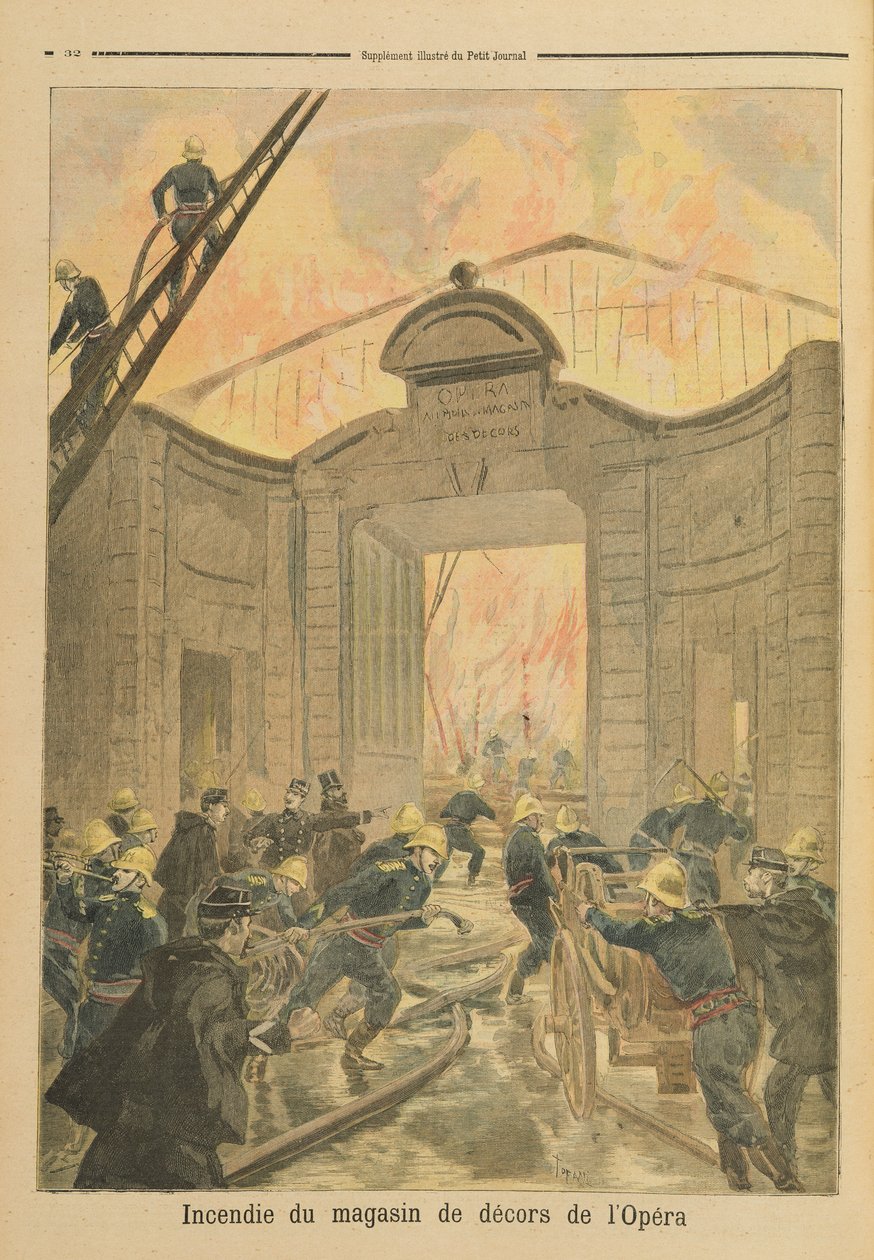 Brann i scenedokken til Opera de Paris, fra 