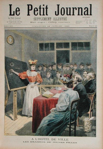 Undersøkelsen av unge jenter i rådhuset, Paris, fra Le Petit Journal, 28. juli 1895 av Oswaldo Tofani