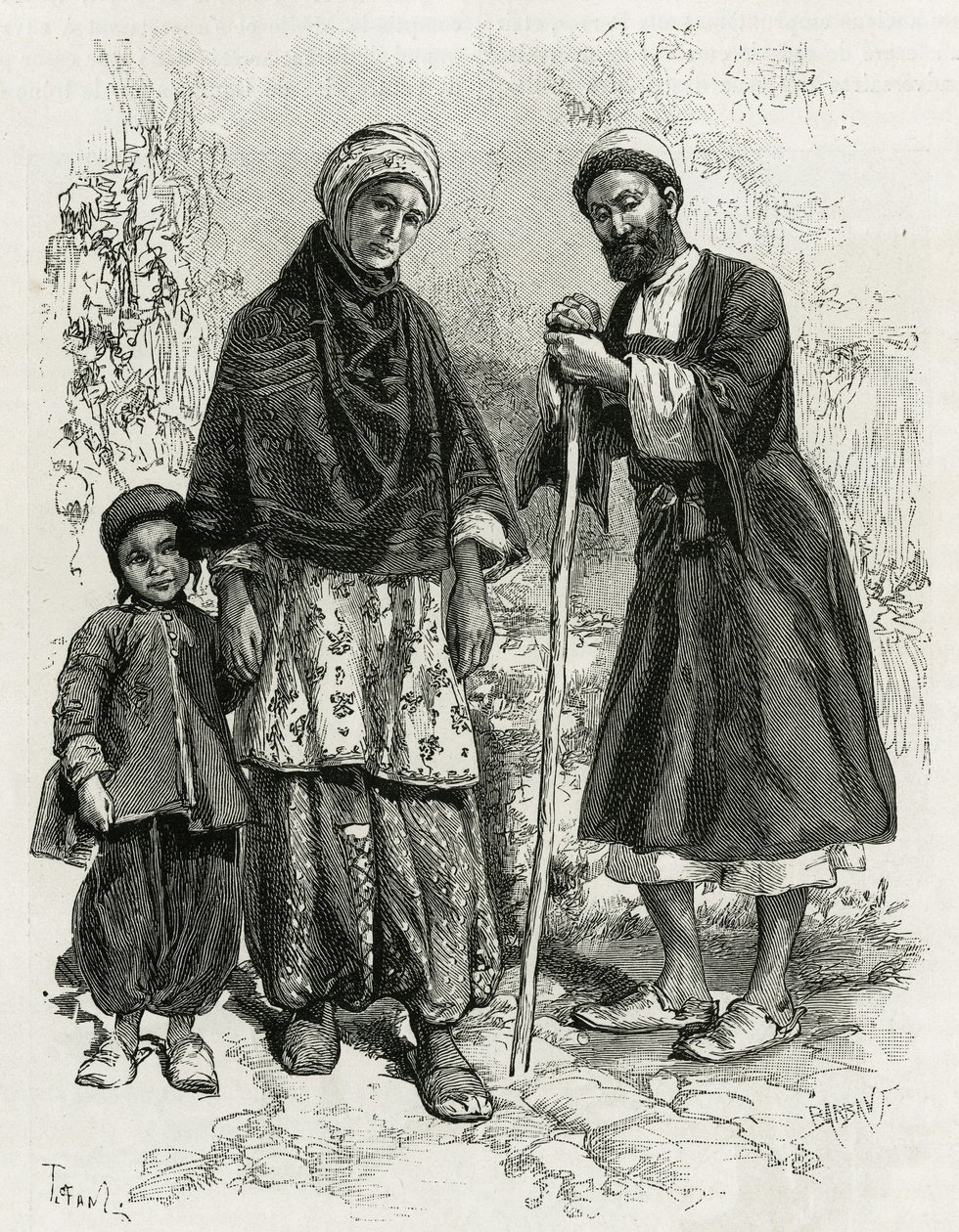 En Guebre-familie av Oswaldo Tofani