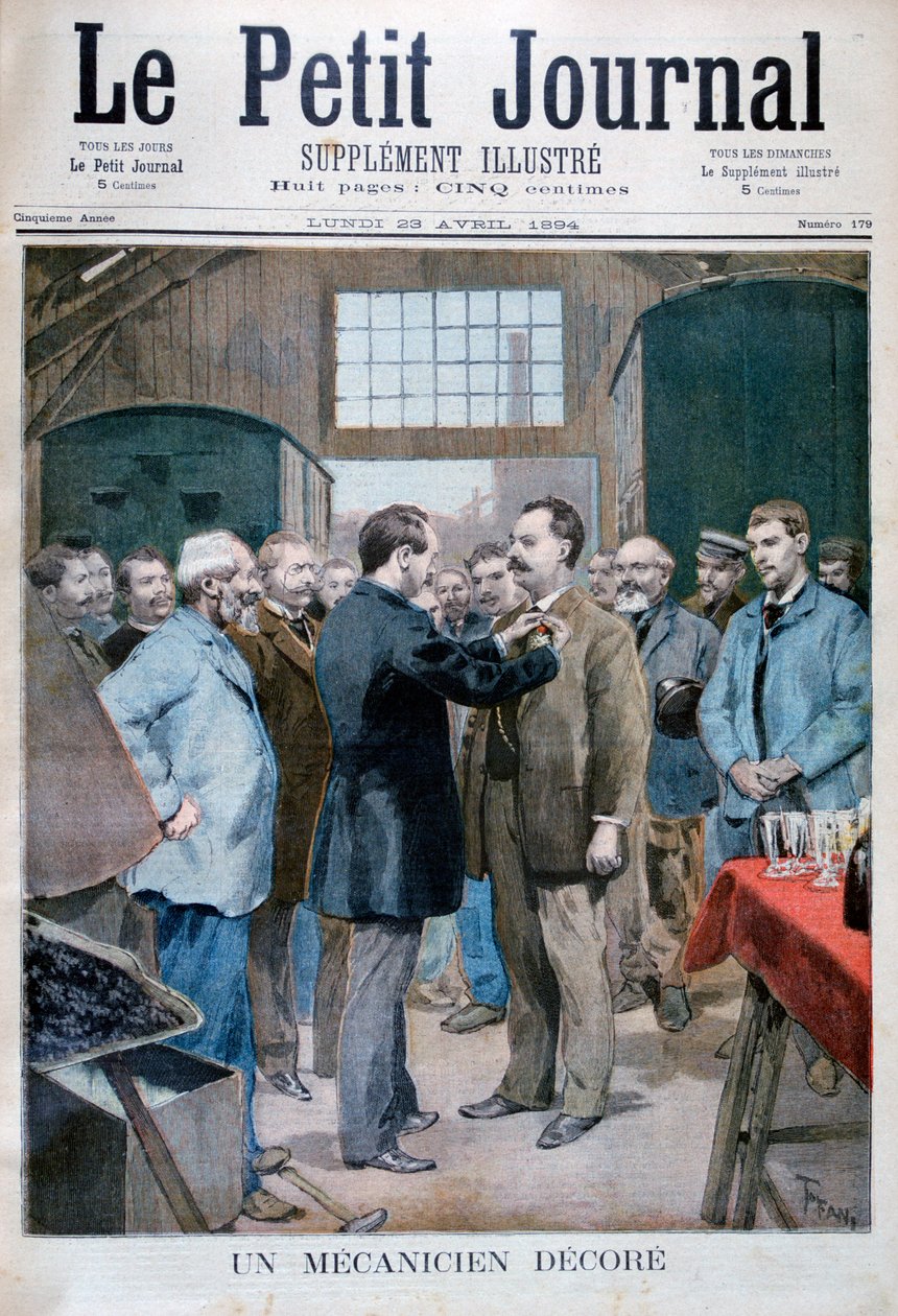 Dekorasjon av en mekaniker, 1894 av Oswaldo Tofani