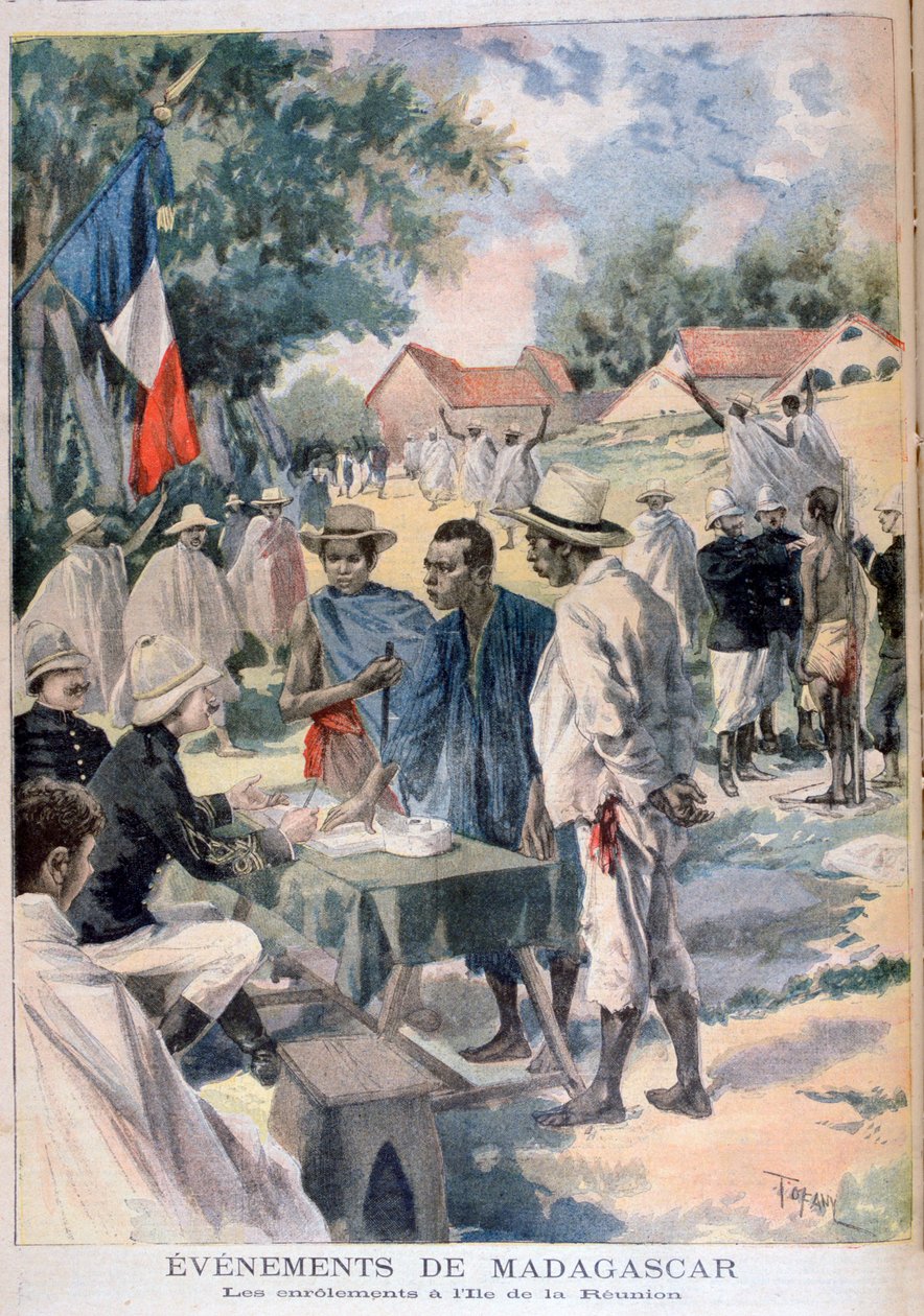 Verve innfødte på øya La Reunion, 1895 av Oswaldo Tofani