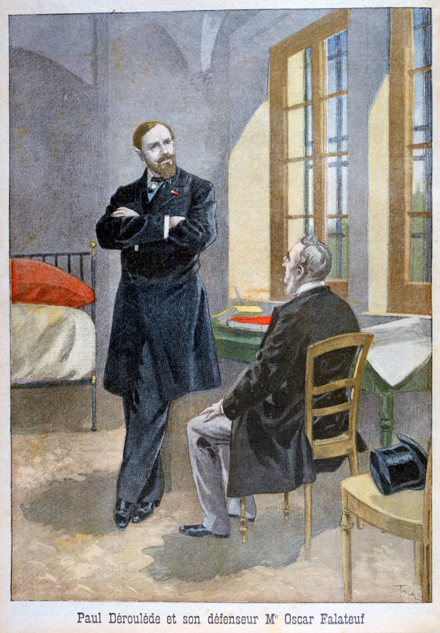 Paul Déroulède og hans forsvarer Oscar Falateuf, 1899. av Oswaldo Tofani