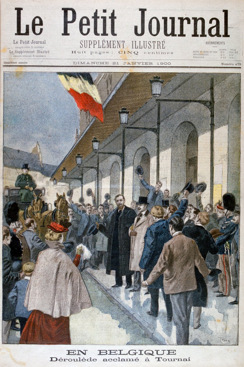 Paul Déroulède ankom i eksil i Tournai, Belgia, 1900. av Oswaldo Tofani