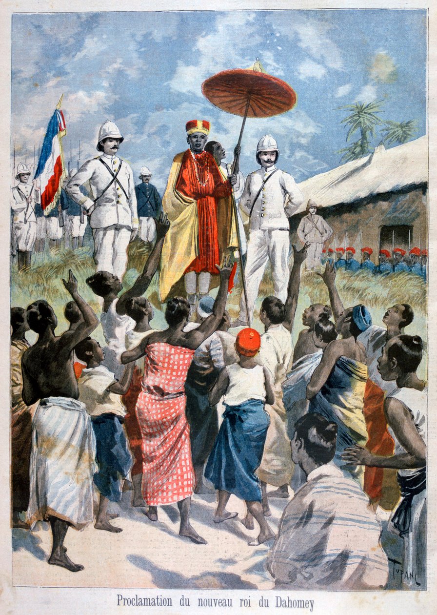 Proklamasjon av den nye kongen av Dahomey, 1894 av Oswaldo Tofani