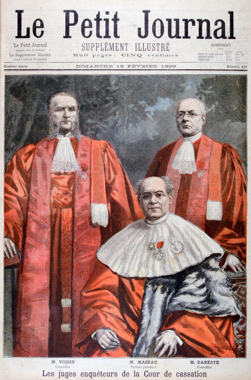 Dommerne ved Høyesterett, Frankrike, 1899. av Oswaldo Tofani